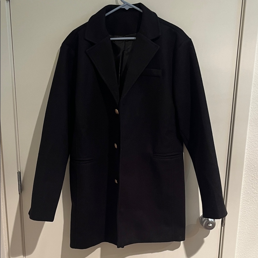 SHEIN Black Pea Coat